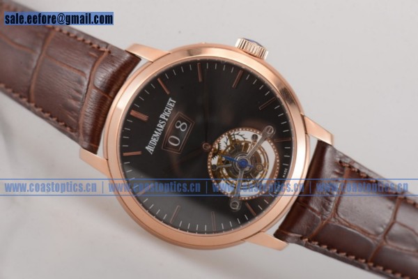 Audemars Piguet Jules Audemars Tourbillon Watch Rose Gold 1:1 Clone 26559OR.OO.D002CR.01 (FT)